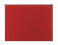 Nobo Basic Fixed bulletin board Red Felt