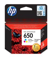 HP 650 Tri-color Original Ink Advantage Cartridge