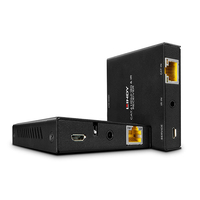 Lindy 38205 audio/video extender AV-zender & ontvanger Zwart