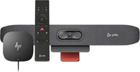 POLY Barra de vídeo USB Studio R30 con control remoto Bluetooth y base de acoplamiento HP USB-C G5 (ABB)