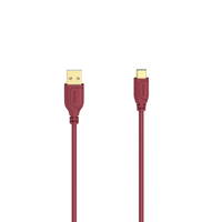 Hama Flexi-Slim cable USB 0,75 m USB 2.0 USB C USB A Rojo
