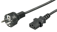 Microconnect PE0204100 Stromkabel Schwarz 10 m CEE7/7 C13-Koppler