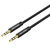 Vention Fabric Braided 3.5mm Male to Male Audio Cable 2M Black Metal Type