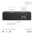 Logitech MX Keys S teclado RF Wireless + Bluetooth QWERTY Español Grafito