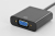 Ednet MHL 1.0 (USB/VGA) Adaptador gráfico USB Negro