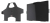 Brodit 511816 houder Passieve houder Tablet/UMPC Zwart