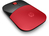 HP Mysz bezprzewodowa Z3700, czerwona