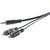 SpeaKa Professional SP-1300904 audio kabel 5 m 2 x RCA 3.5mm Grijs