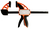 Bahco QCB-600 serre-joints Pince à cliquet 60 cm Noir, Orange
