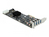 DeLOCK 89008 interfacekaart/-adapter Intern PCIe, SATA, USB 3.2 Gen 1 (3.1 Gen 1)