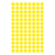 Avery Gekleurde Markeringspunten, geel, Ø 8,0 mm, permanent klevend
