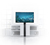 B-Tech MODE-AL - Premium Floor-to-Wall Single Screen UC Stand (VESA 600 x 400) - 1.4m