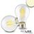 illustrazione di prodotto - Lampadina a LED E27 :: 8 W :: trasparente :: bianco caldo :: dimmerabile