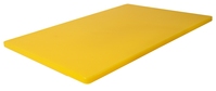 HACCP Schneidbrett 45x30 gelb niederdicht, mit Füßchen aus farbigem