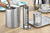 Tischabfallbehälter SWING mit Schwingdeckel, Material: Edelstahl 18/10, matt