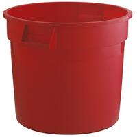 Runder Brute Container, Rubbermaid, Polyäthylen, 121 Liter, Bruchfest, Beulenresitent, Farbe Rot