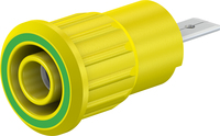 4 mm Sicherheitsbuchse grün/gelb SEB4-F/A