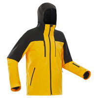 Men’s Ski Jacket - 500 Sport - Yellow/black - S .