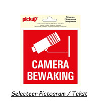 Pickup Pictogram Vinyl 15x15cm 4 Op 1 Camerabewaking