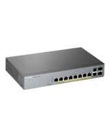 ZyXEL Switch 12x GS1350-12HP PoE long range 130W 1 Gbps 12-Port Power over Ethernet Managed