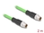 Delock M12 Kabel X-kodiert 8 Pin Stecker zu Stecker PUR (TPU) 2 m