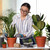 Relaxdays Pflanzenstab, 50er Set, 60 cm, Bambus, Eisen, Rankhilfe für Tomaten uvm., zur Stabilisierung, Ø 6mm, schwarz