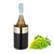 Relaxdays Weinkühler Edelstahl, doppelwandig, Flaschenkühler Wein & Sekt, HxD: 18,5 x 12 cm, Weinkübel, Farbwahl