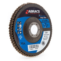 Abracs ABFZ125B040 Zirconium Flap Disc with DPC Centre 125mm x 22.23mm 40 Grit SKU: ABRA-ABFZ125B040