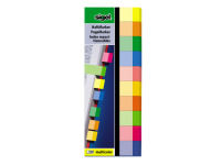 indexeringsstrookjes Sigel Multicolor 10-kleurig 500 vel maat strookjes 15x50mm