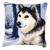 Cross Stitch Kit: Cushion: Husky