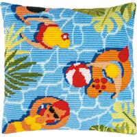 Angled Clamping Long Stitch Cushion Kit: Summer
