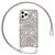 NALIA Glitter Cover with Chain compatible with iPhone 11 Pro Max Case, Diamond Mobile Back Protector & Necklace, Sparkly Silicone Bumper Shockproof Protective Skin Twinkle TPU C...