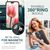 NALIA Non-Slip Ring Cover compatible with iPhone 15 Pro Case, Matt Black Rugged Silicone Phonecase with 360° Rotating Finger Holder for Stand Function & Car Mount, Kickstand Bum...