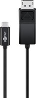 USB-C™- DisplayPort™-Adapterkabel 4K 60 Hz, 1,20 m, schwarz, 1.2 m - USB-C™-Stecker > DisplayPort™-S