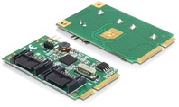 MiniPCIe I/O PCIe full size 2 x SATA 6 Gb/s, Delock ® [95233]