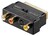 Scart zu Composite Audio Video und S-Video Adapter, IN/OUT, Scart-St. (21-Pin), Schwarz - Scart-St.