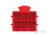 Steckergehäuse, 6-polig, RM 3.96 mm, gerade, rot, 368576-2