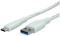 Value USB kábel USB 3.2 Gen1 (USB 3.0 / USB 3.1 Gen1) USB-A dugó, USB-C® dugó 3.00 m Fehér Árnyékolt 11.99.9036