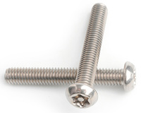 8-32 UNC X 1/4 PIN TX15 BUTTON SECURITY SCREW A2 STAINLESS STEEL