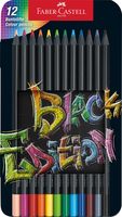 Buntstift Black Edition, sortiert, 12er Metalletui