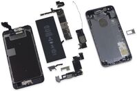 Charging Port - Black AA Grade For iPhone 6SPlus Handy-Ersatzteile