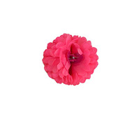 clip fleur neon fluo rose