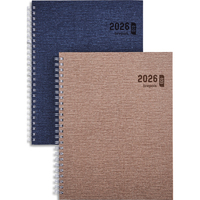 BREPOLS Agenda Janvier à Décembre KAZAR Ecotiming, 1 semaine sur 2 pages, 17,1x22cm assorti