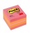 Post-it® Mini Würfel 2051-P, 51 x 51 mm, neonpink, orange, pink, 1 Würfel à 400 Blatt