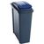Coloured lid recycling bins, 25L blue