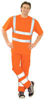 Warnschutz T-Shirt uni orange Gr. L