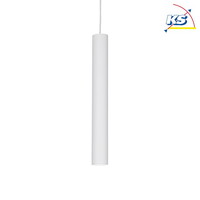 LED Pendelleuchte TUBE, Ø 6cm / H 40cm, 9W 3000K 850lm, dimmbar, Weiß