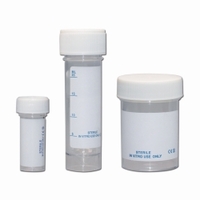 Pojemniki na próbki PS z zakrętką PE/PP sterylne LLG Pojemność nominalna 60,0 ml