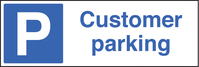 SPARTEX 16514G CUSTOMER PARKING (300X100MM) 1: RIGID PLASTIC