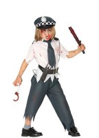 Disfraz de Policía Zombie para niño 7-9A